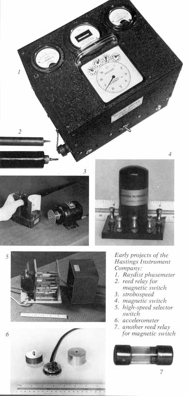 Early projects of the Hastings Instrument Company