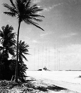 Raydist antennas in the Pacific